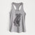 Doodled Kona the Cane Corso - Women's Racerback Tanktop