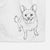 Doodled Kona the Chihuahua Decorative Hand Towel