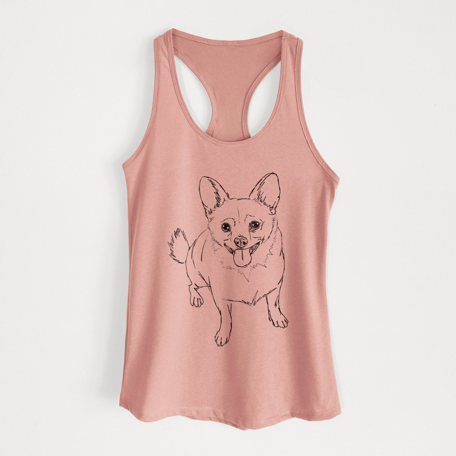 Doodled Kona the Chihuahua - Women's Racerback Tanktop