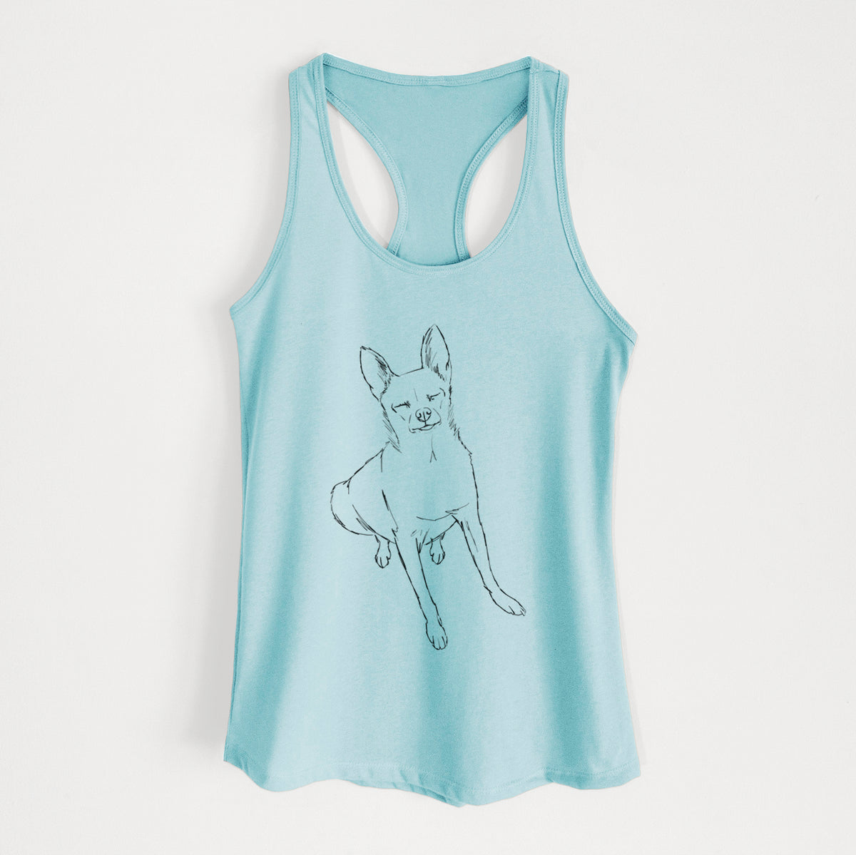 Doodled Kozmo the Chihuahua - Women&#39;s Racerback Tanktop