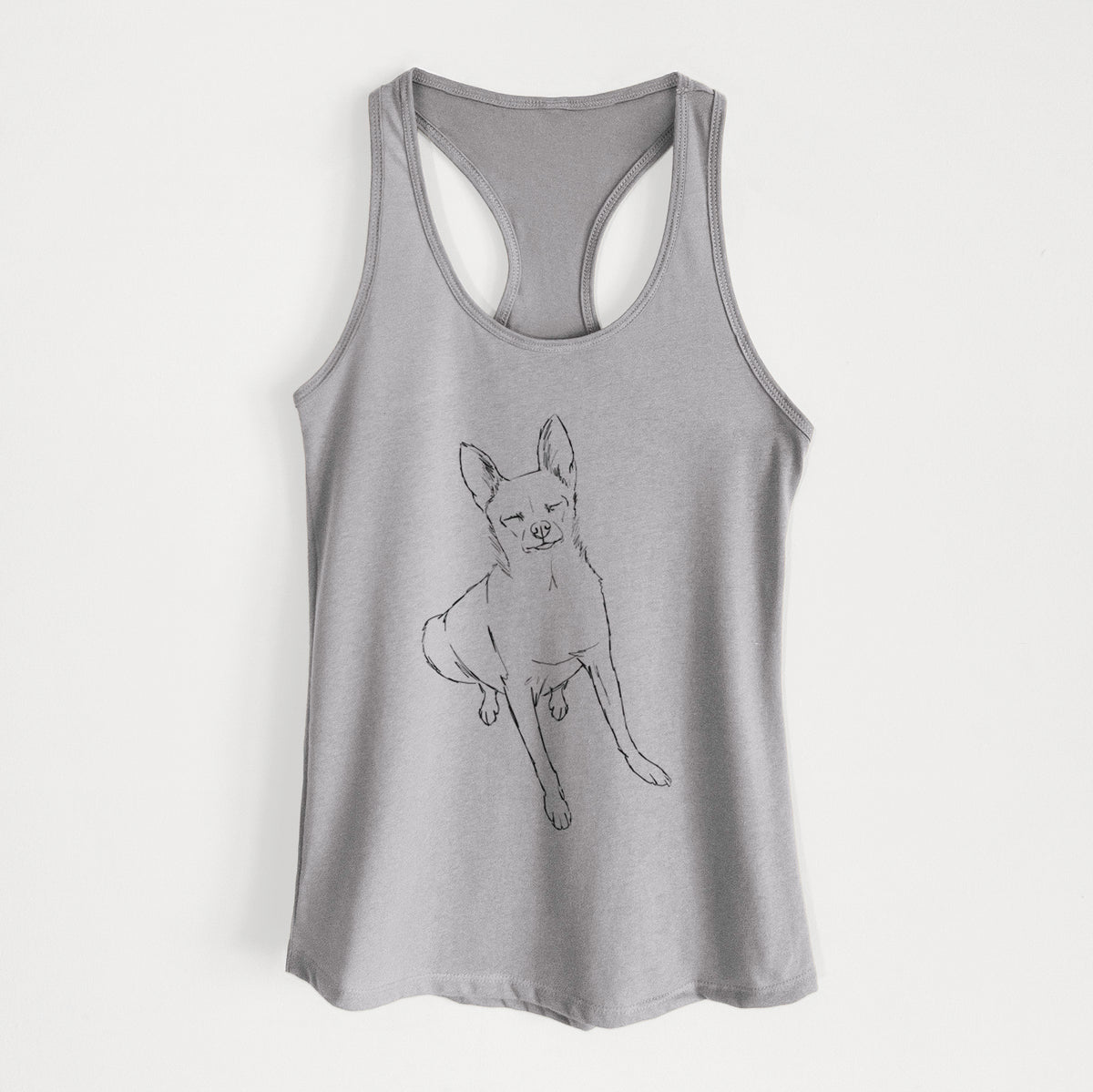 Doodled Kozmo the Chihuahua - Women's Racerback Tanktop