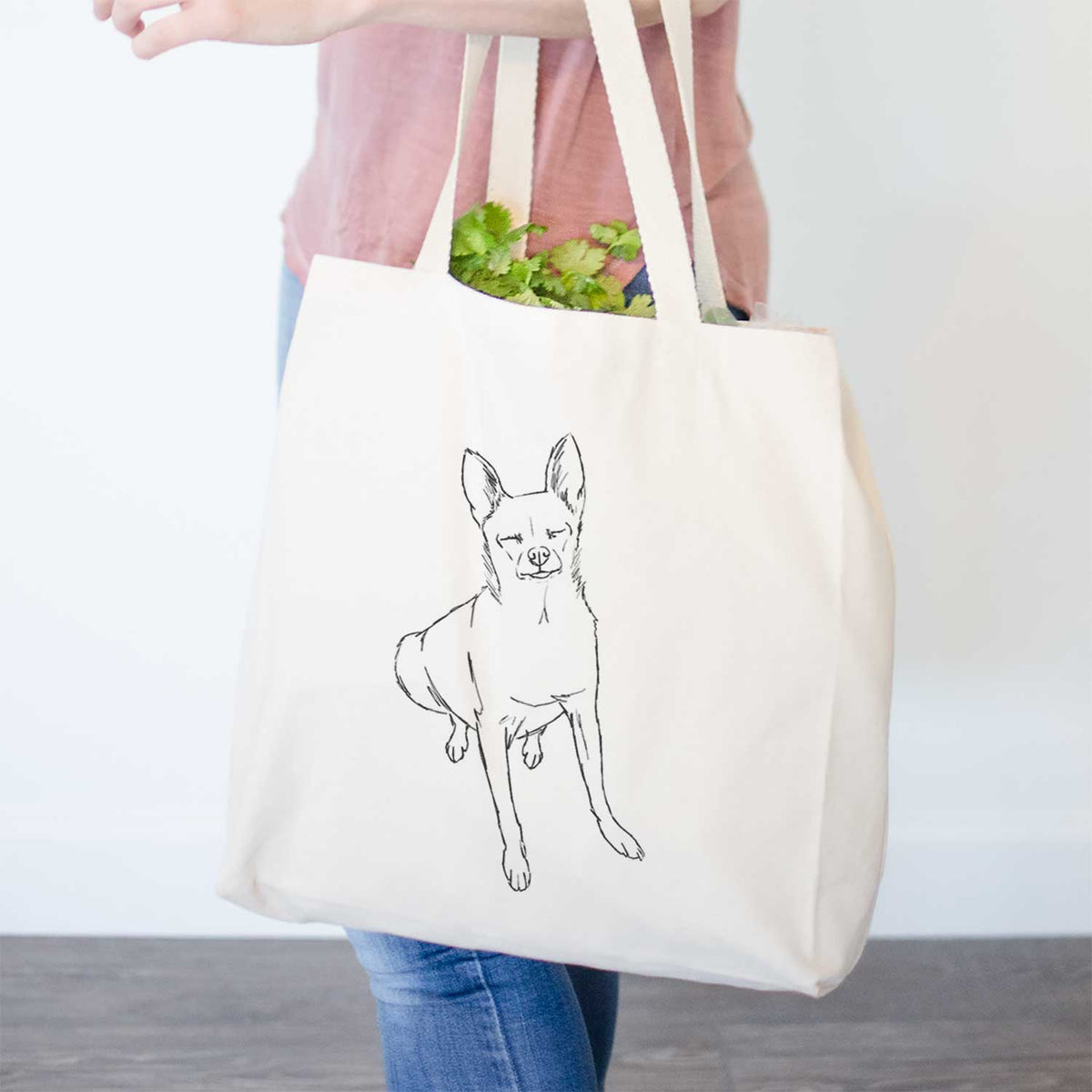 Doodled Kozmo the Chihuahua - Tote Bag