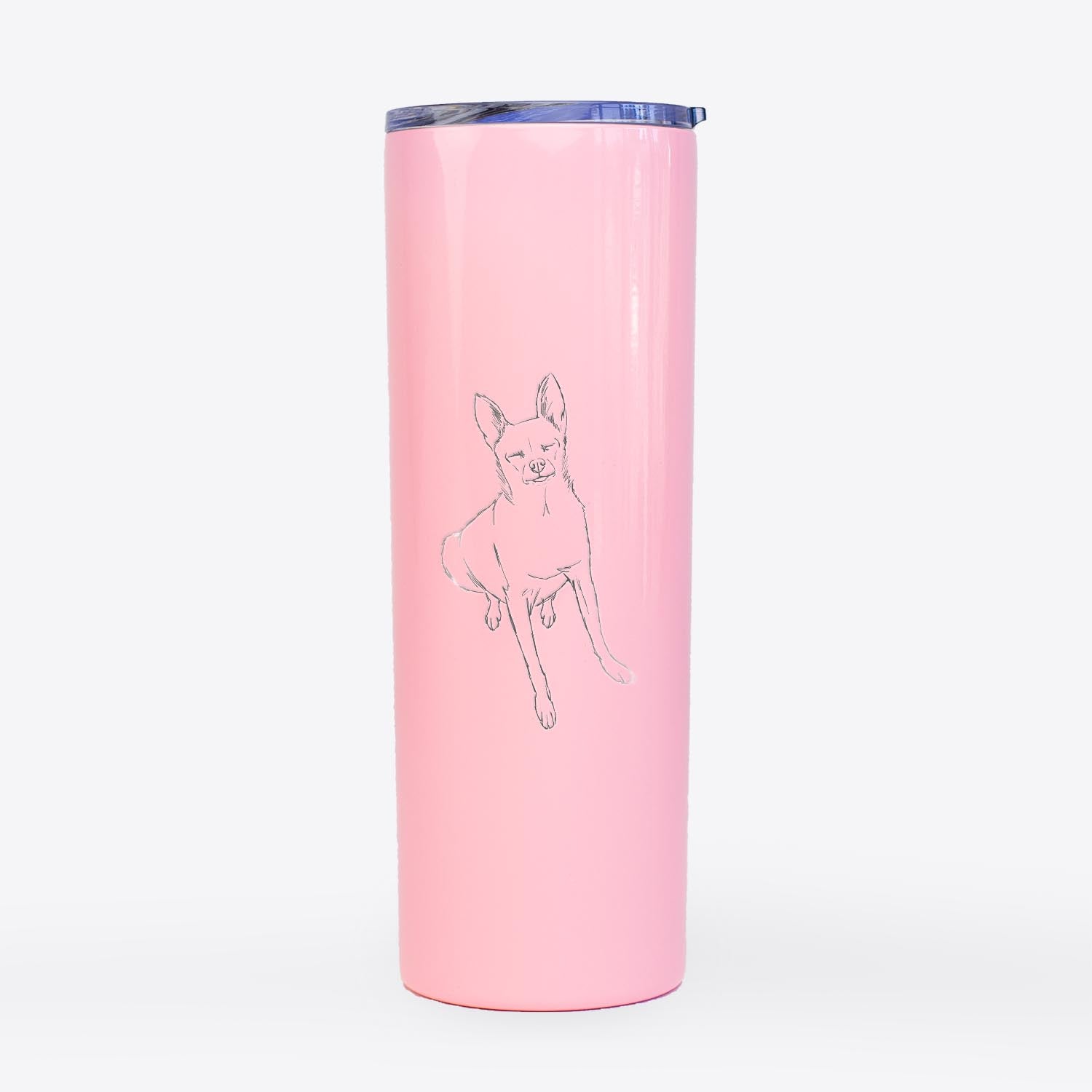 Doodled Kozmo the Chihuahua - 20oz Skinny Tumbler