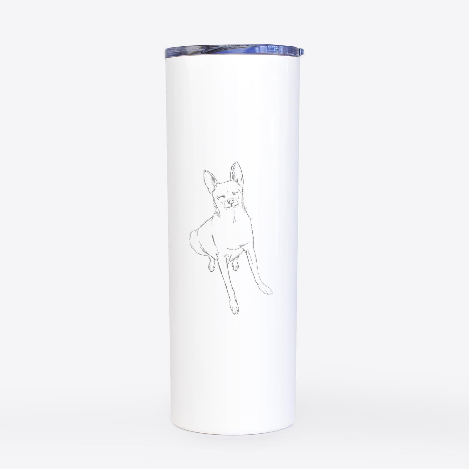 Doodled Kozmo the Chihuahua - 20oz Skinny Tumbler