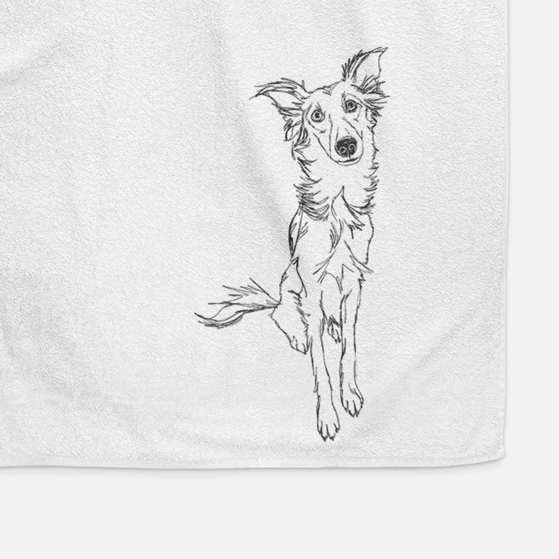 Doodled Kyu the Windsprite Decorative Hand Towel