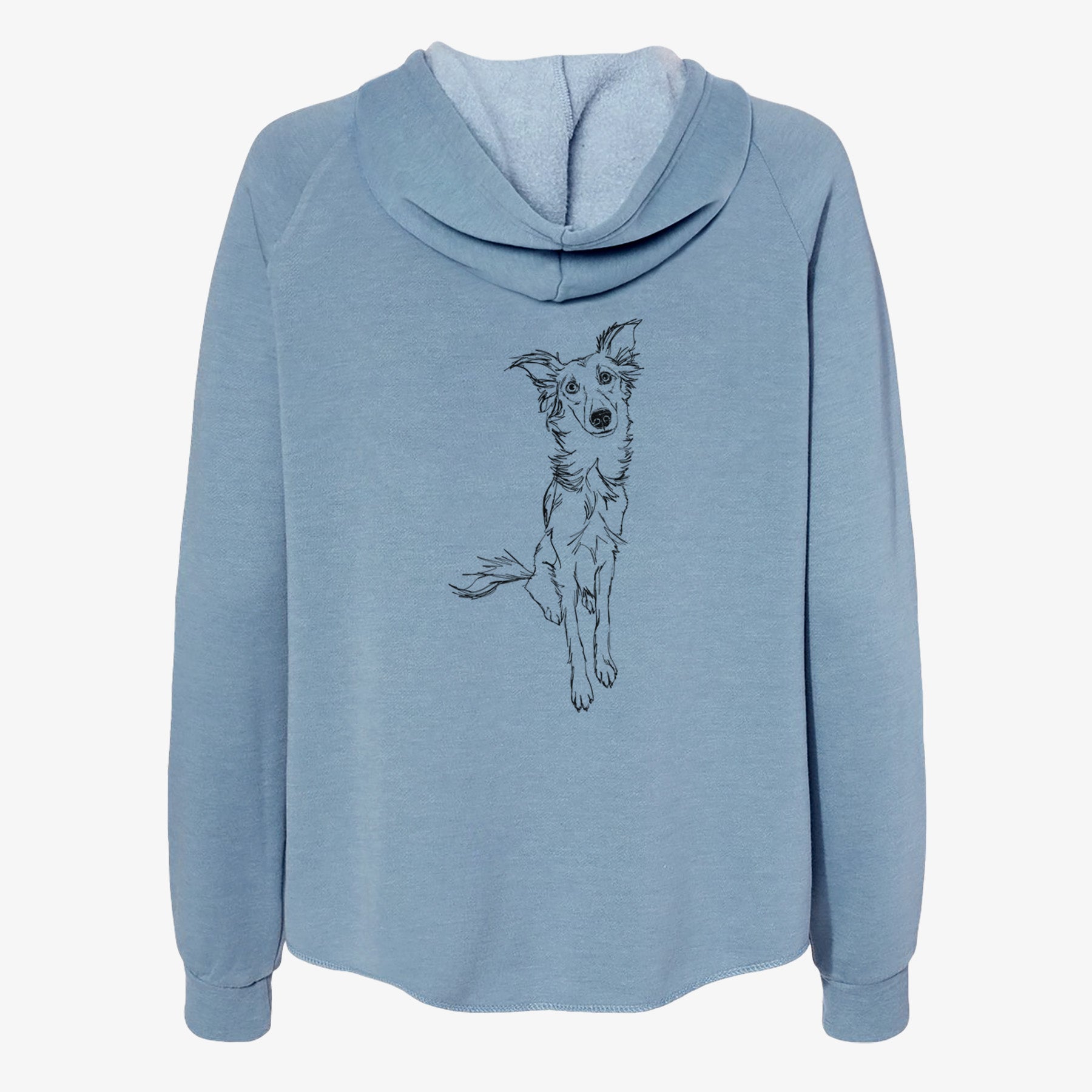 Doodled Kyu the Windsprite - Women's Cali Wave Zip-Up Sweatshirt