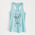 Doodled Longhaired Chihuahua - Women's Racerback Tanktop