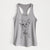 Doodled Longhaired Chihuahua - Women's Racerback Tanktop