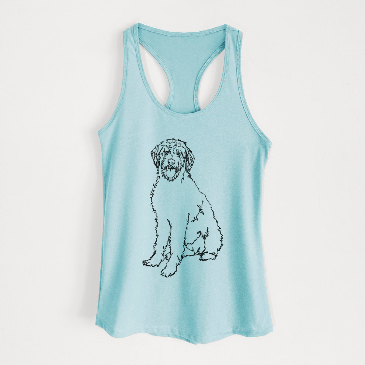 Doodled Labradoodle - Women&#39;s Racerback Tanktop