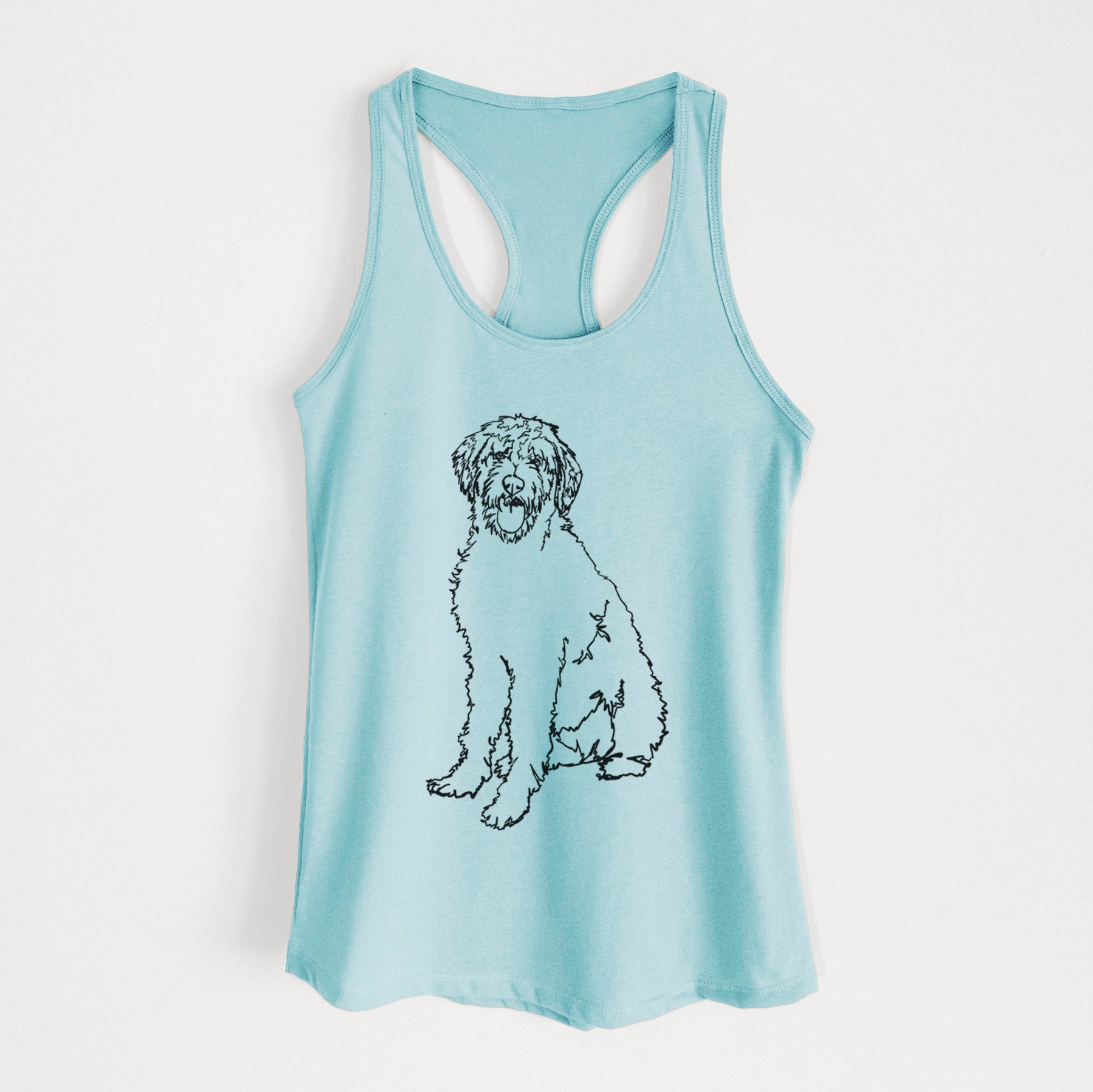 Doodled Labradoodle - Women's Racerback Tanktop