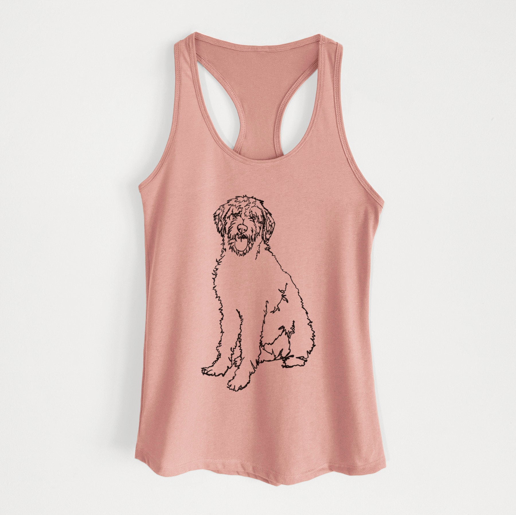 Doodled Labradoodle - Women's Racerback Tanktop