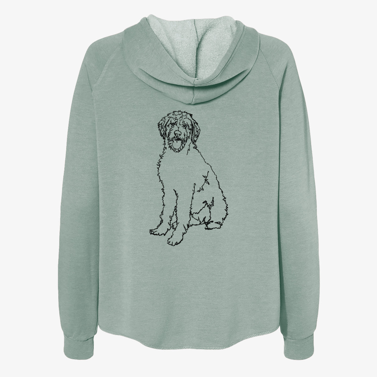 Doodled Labradoodle - Women's Cali Wave Zip-Up Sweatshirt