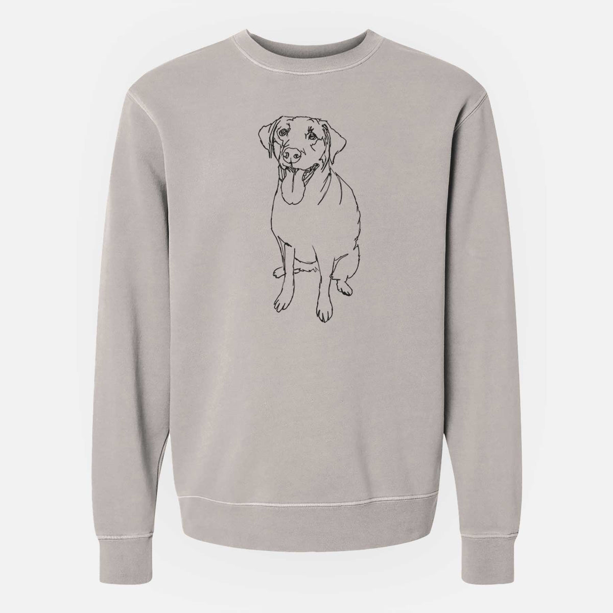 Doodled Labrador Retriever the  - Unisex Pigment Dyed Crew Sweatshirt
