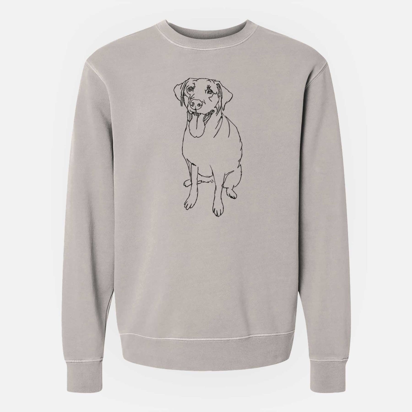 Doodled Labrador Retriever the  - Unisex Pigment Dyed Crew Sweatshirt