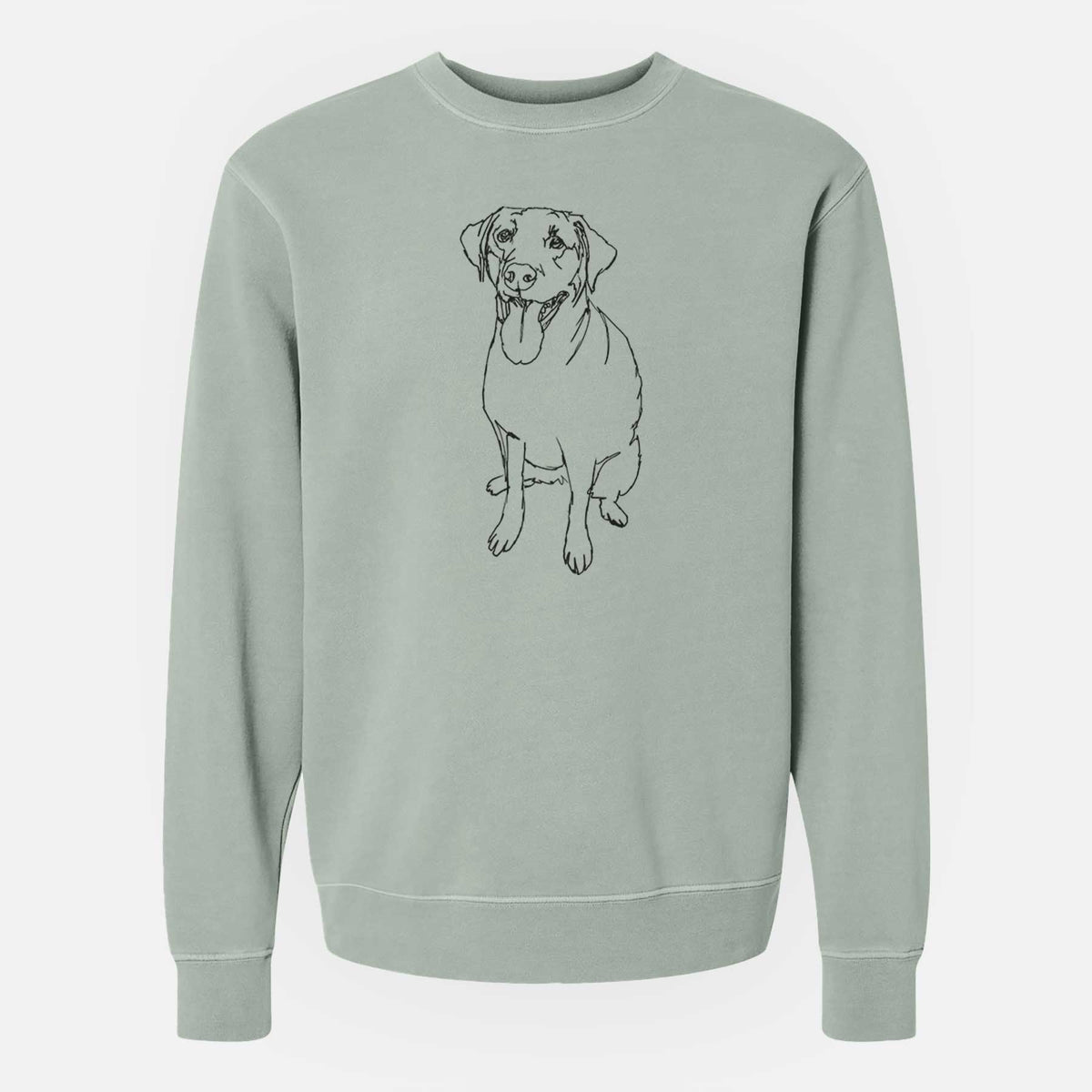 Doodled Labrador Retriever the  - Unisex Pigment Dyed Crew Sweatshirt