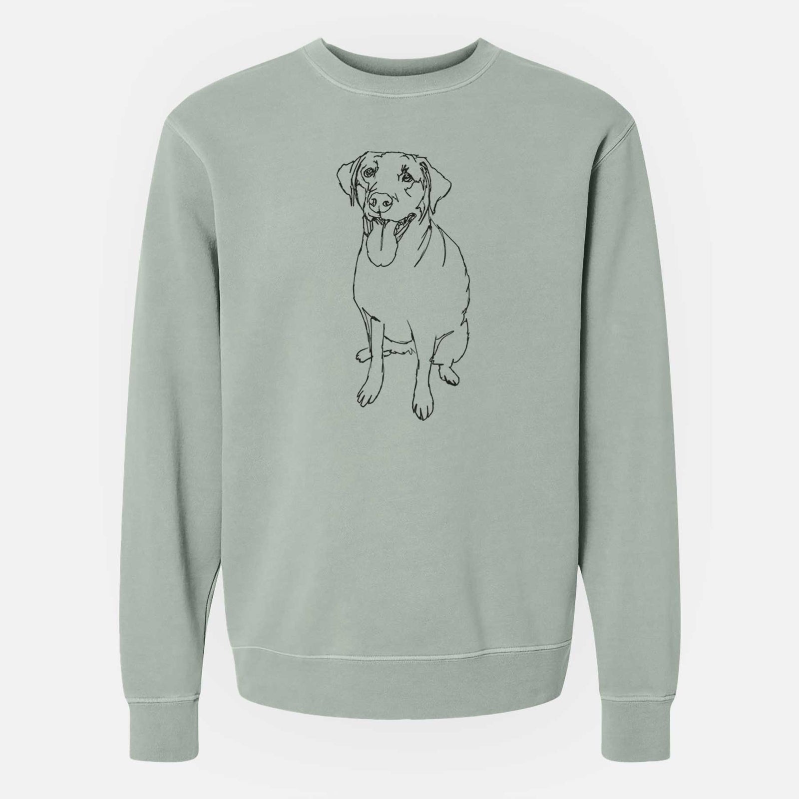 Doodled Labrador Retriever the  - Unisex Pigment Dyed Crew Sweatshirt