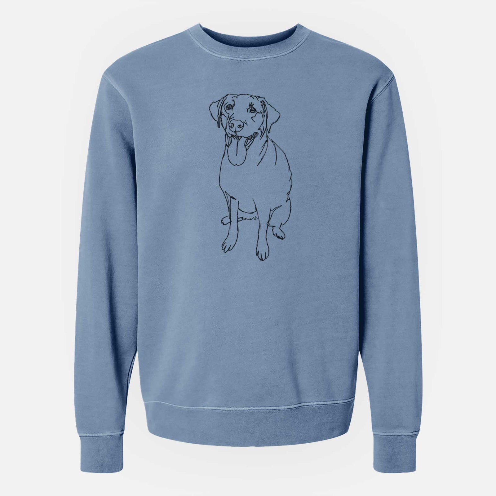 Doodled Labrador Retriever the  - Unisex Pigment Dyed Crew Sweatshirt