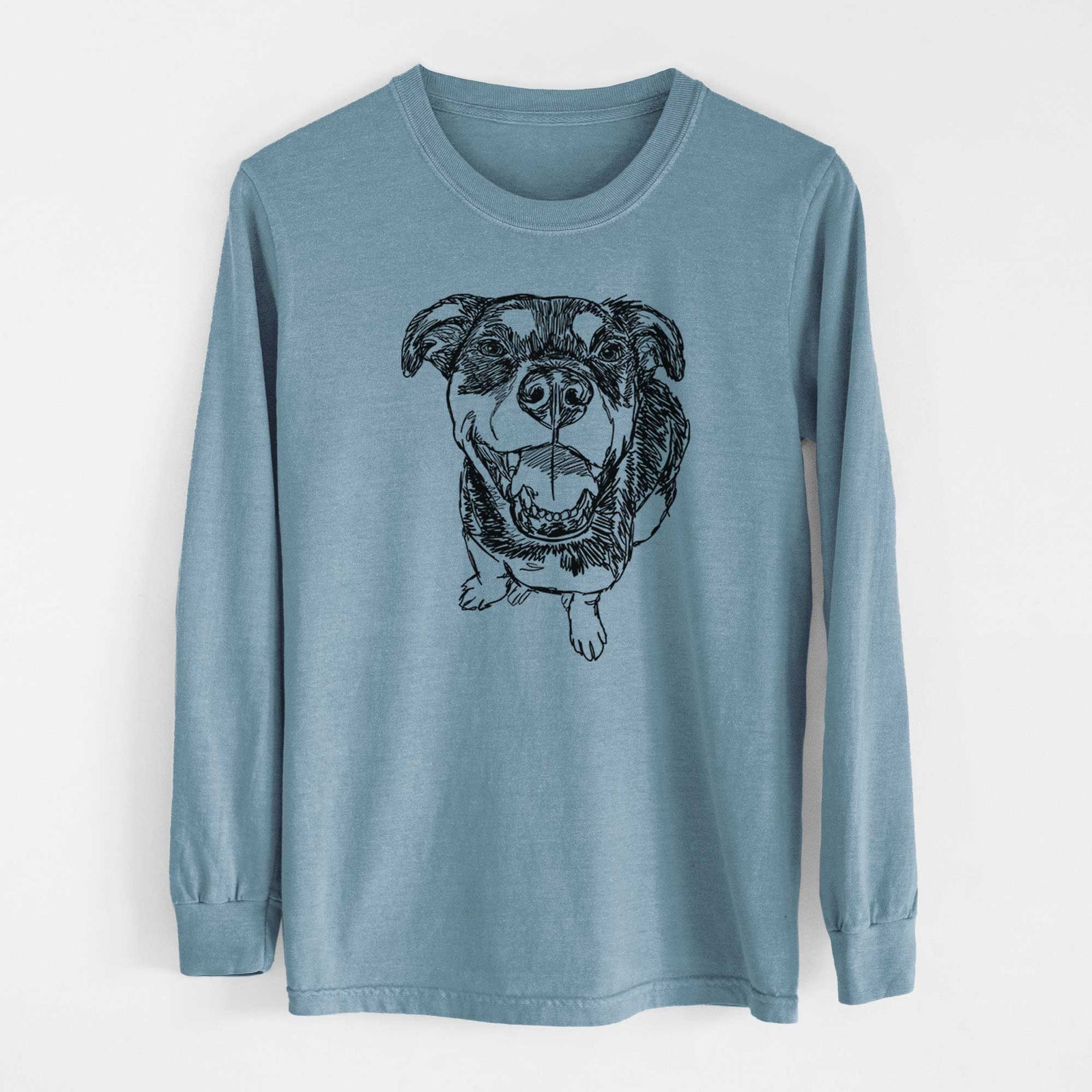 Doodled Lady Kane the Reagle - Heavyweight 100% Cotton Long Sleeve