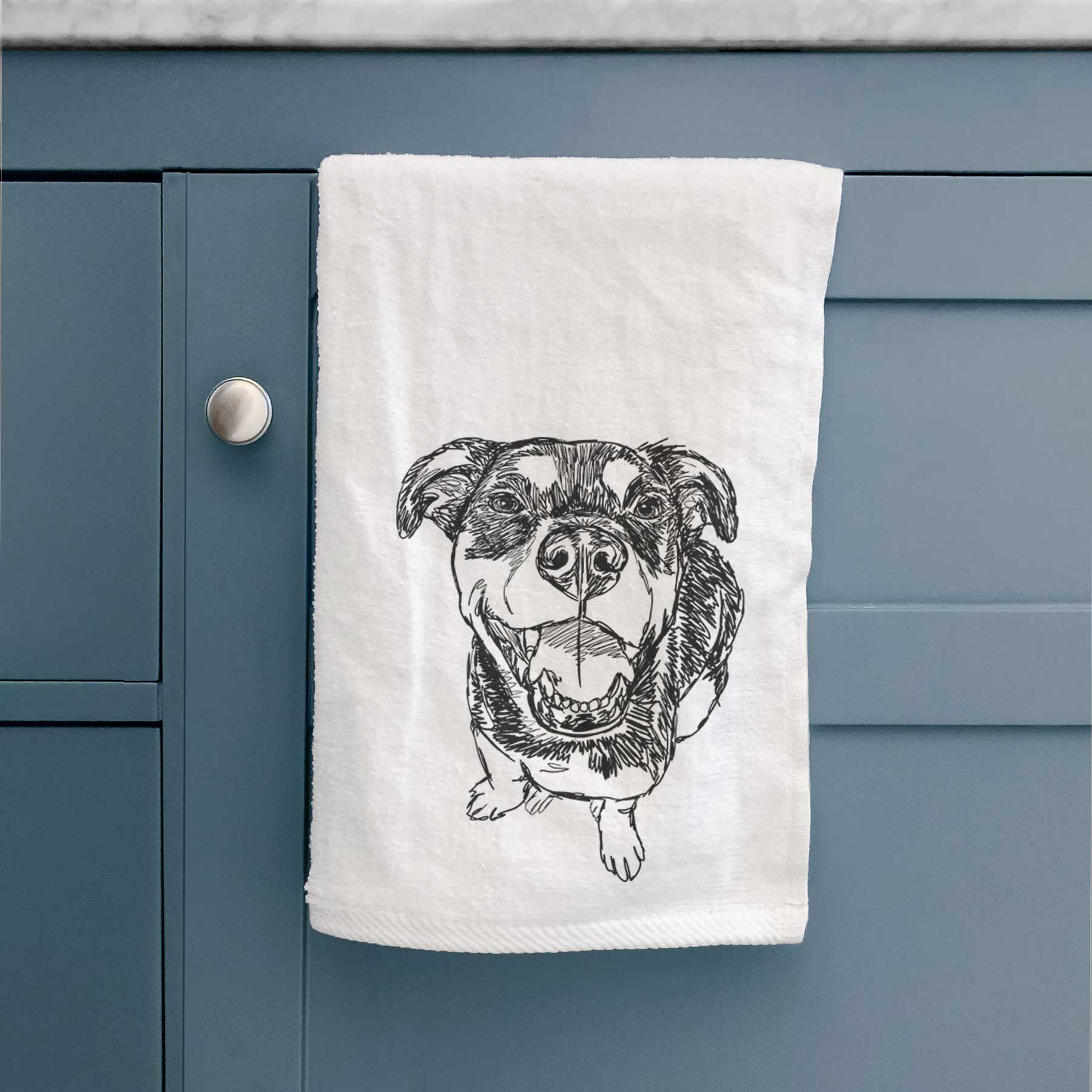 Doodled Lady Kane the Reagle Decorative Hand Towel