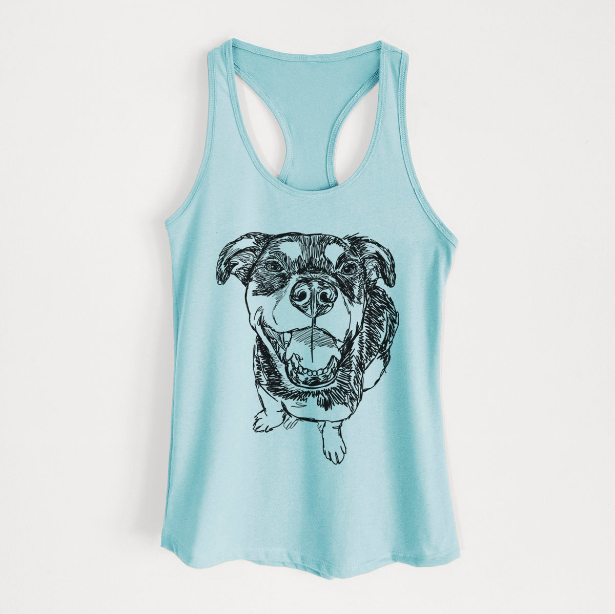 Doodled Lady Kane the Reagle - Women&#39;s Racerback Tanktop