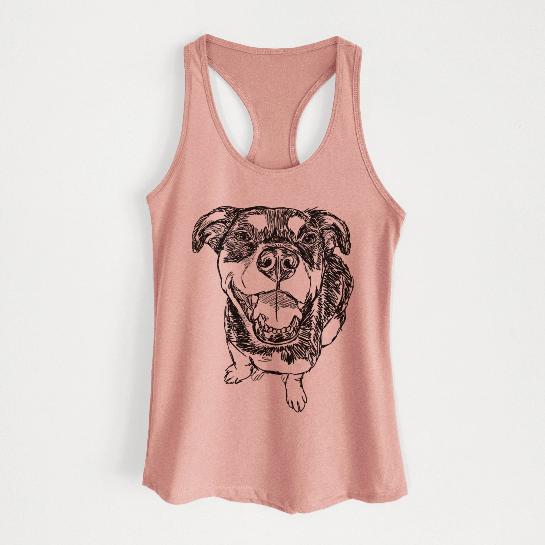 Doodled Lady Kane the Reagle - Women's Racerback Tanktop