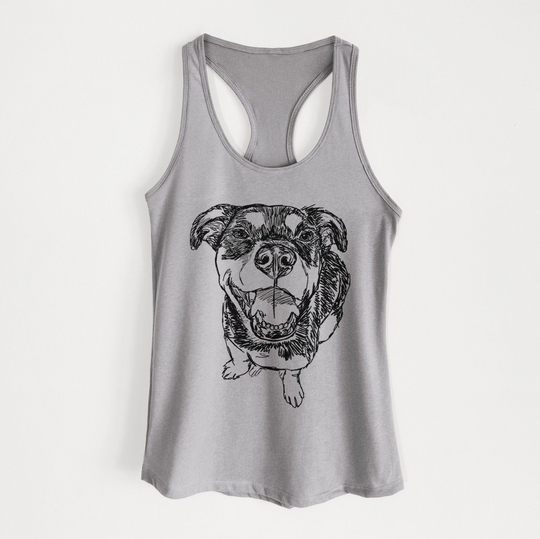 Doodled Lady Kane the Reagle - Women's Racerback Tanktop