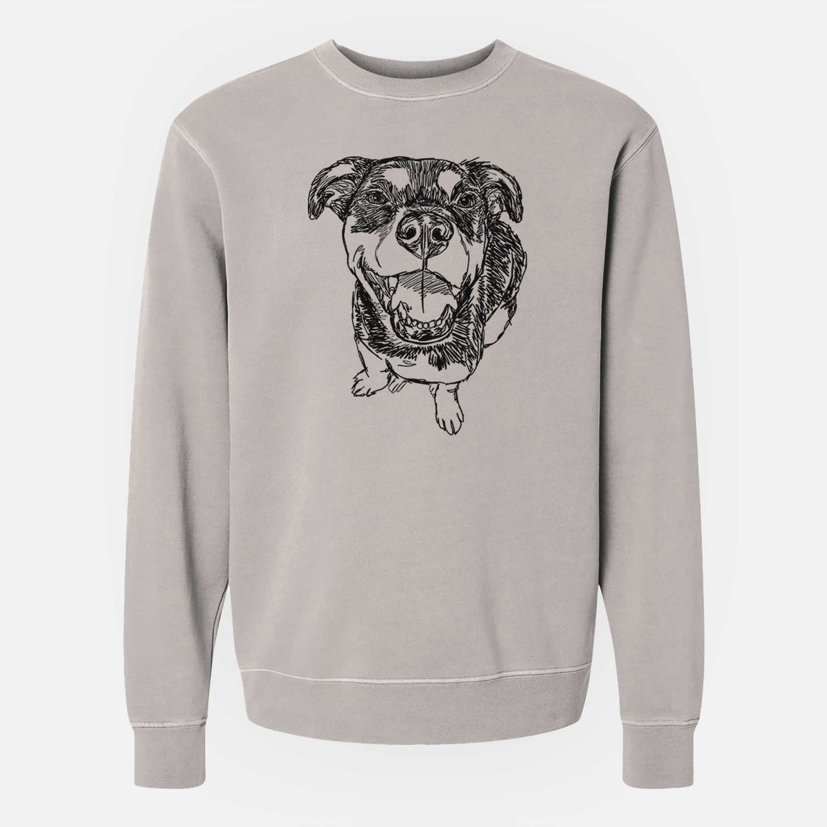 Doodled Lady Kane the Reagle - Unisex Pigment Dyed Crew Sweatshirt