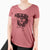 Doodled Lady Kane the Reagle - Women's V-neck Shirt