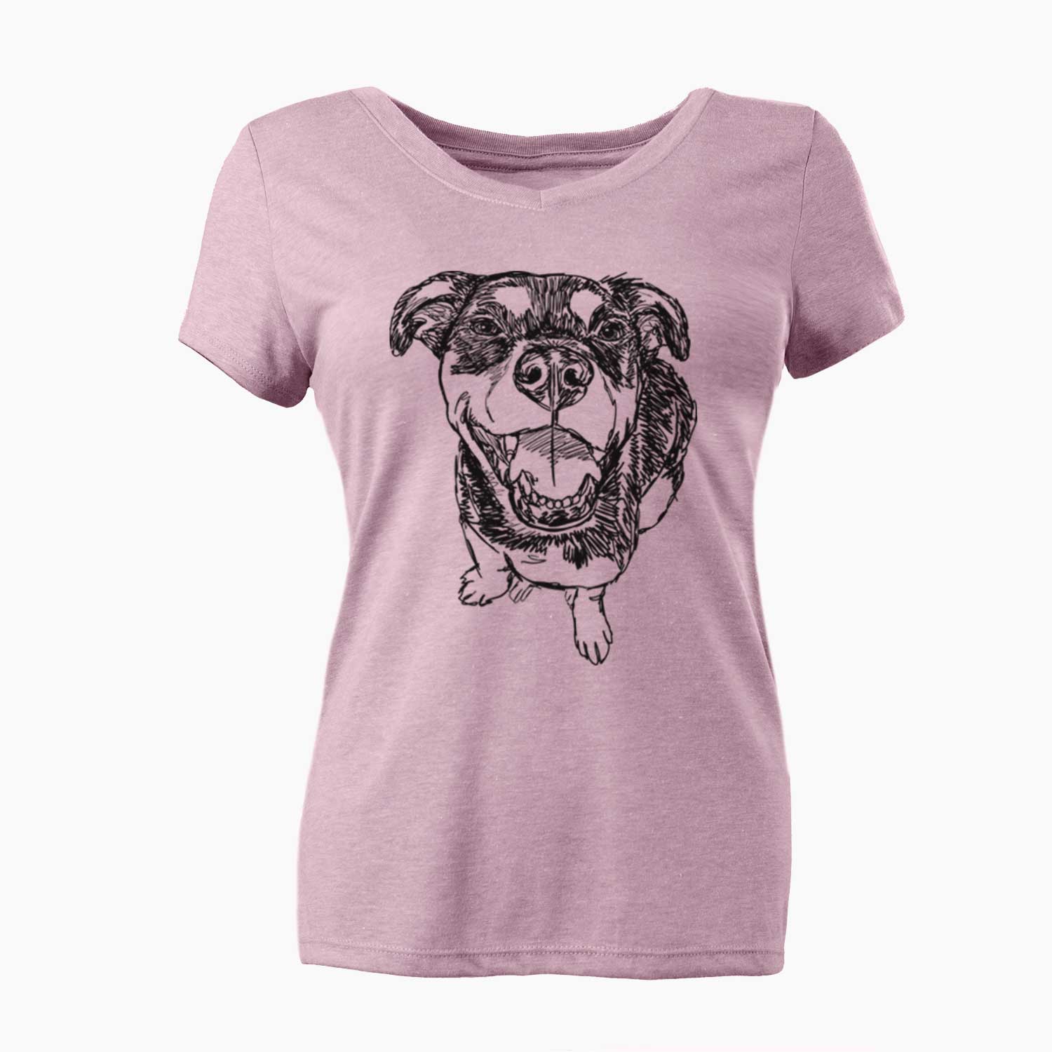 Doodled Lady Kane the Reagle - Women's V-neck Shirt