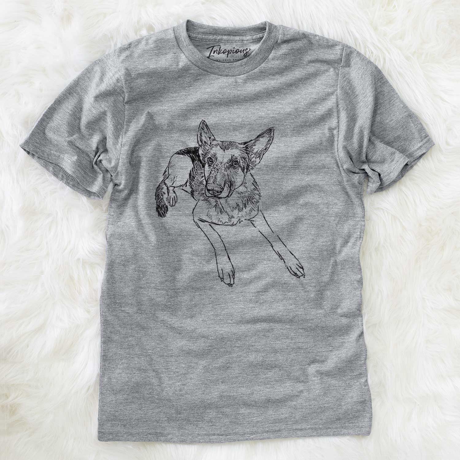 Doodled Lance the German Shepherd - Unisex Crewneck