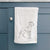 Doodled Layla the Great Dane Decorative Hand Towel