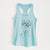 Doodled Leo the Mixed Breed - Women's Racerback Tanktop