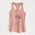 Doodled Leo the Mixed Breed - Women's Racerback Tanktop