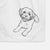 Doodled Lexi the Shichon Decorative Hand Towel