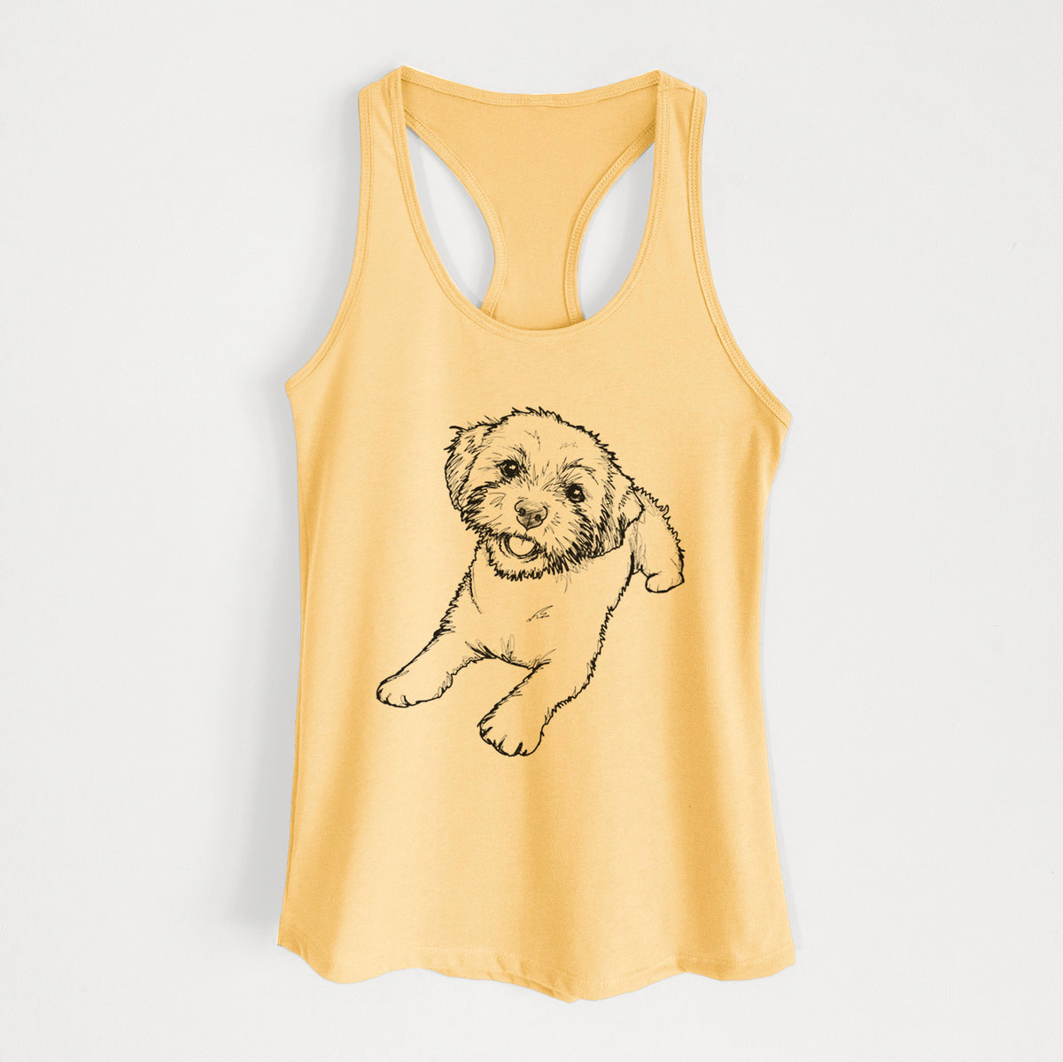 Doodled Lexi the Shichon - Women's Racerback Tanktop