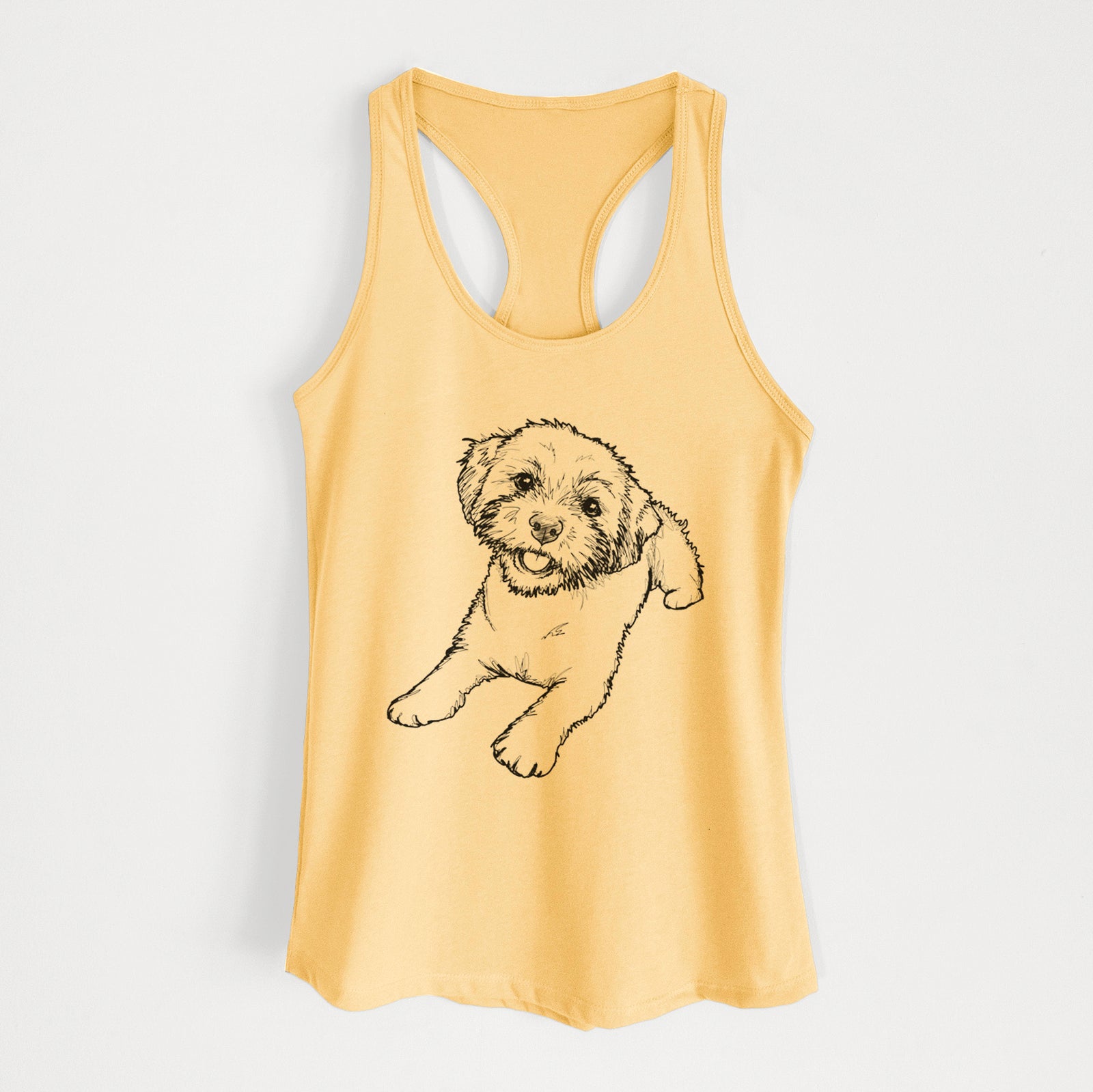 Doodled Lexi the Shichon - Women's Racerback Tanktop