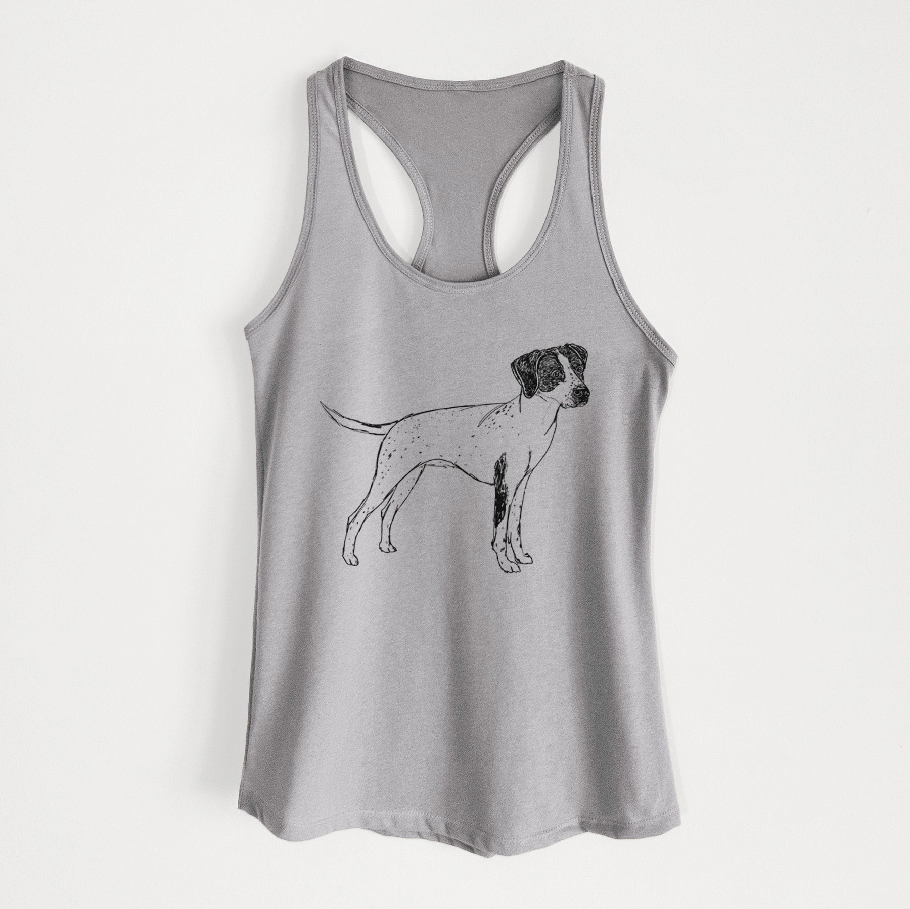 Doodled Lilly the English Pointer - Women's Racerback Tanktop