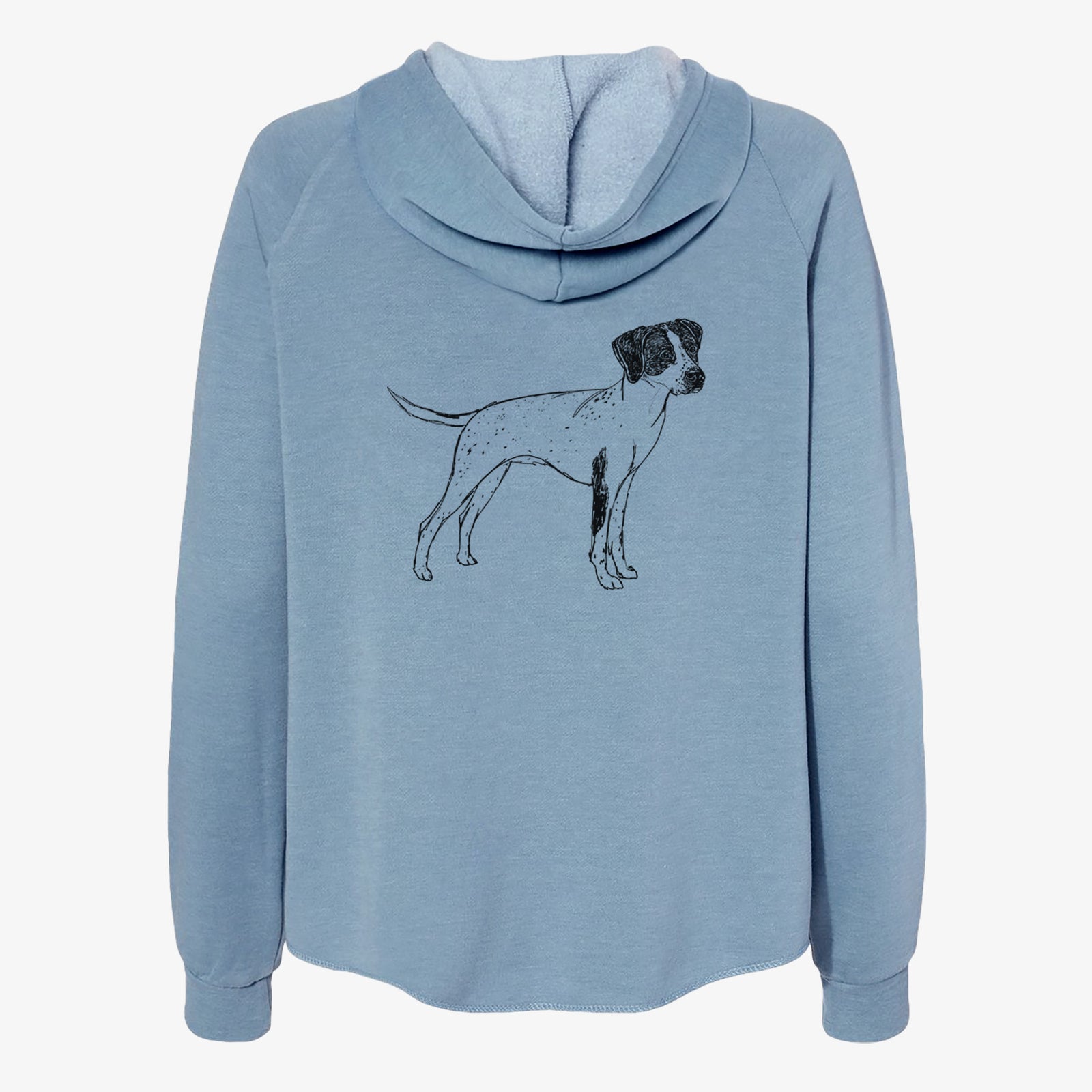 Doodled Lilly the English Pointer - Women's Cali Wave Zip-Up Sweatshirt