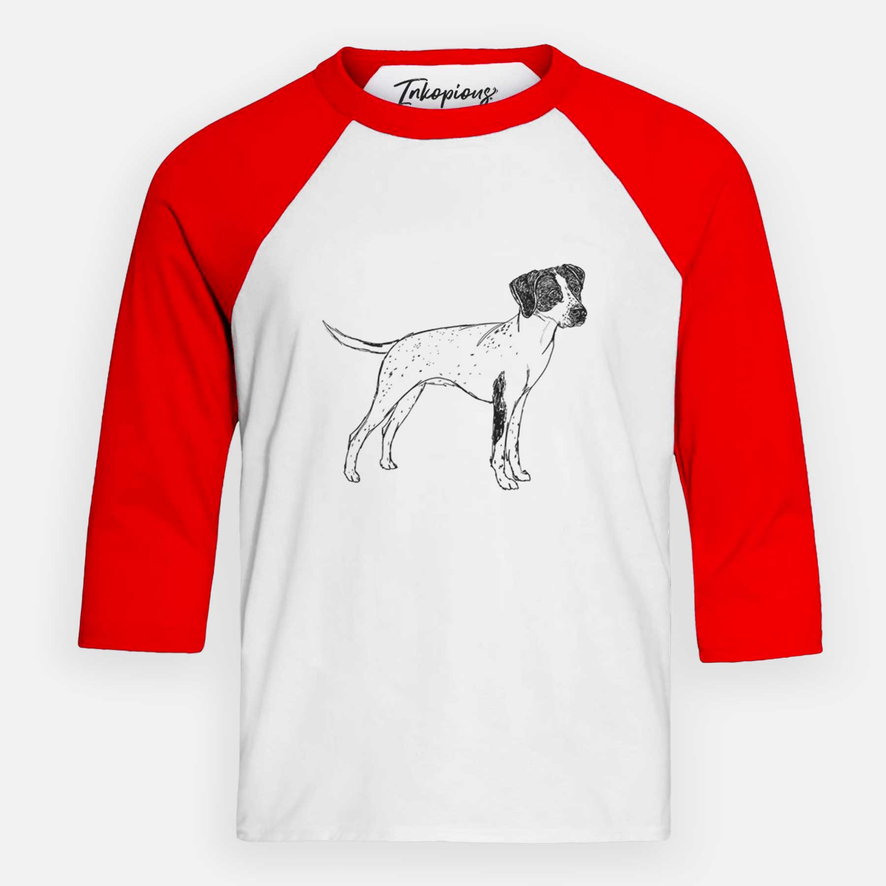 Doodled Lilly the English Pointer - Youth 3/4 Long Sleeve