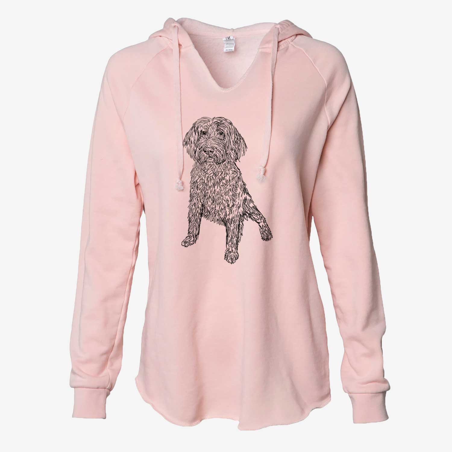 Doodled Lily the Goldendoodle - Cali Wave Hooded Sweatshirt