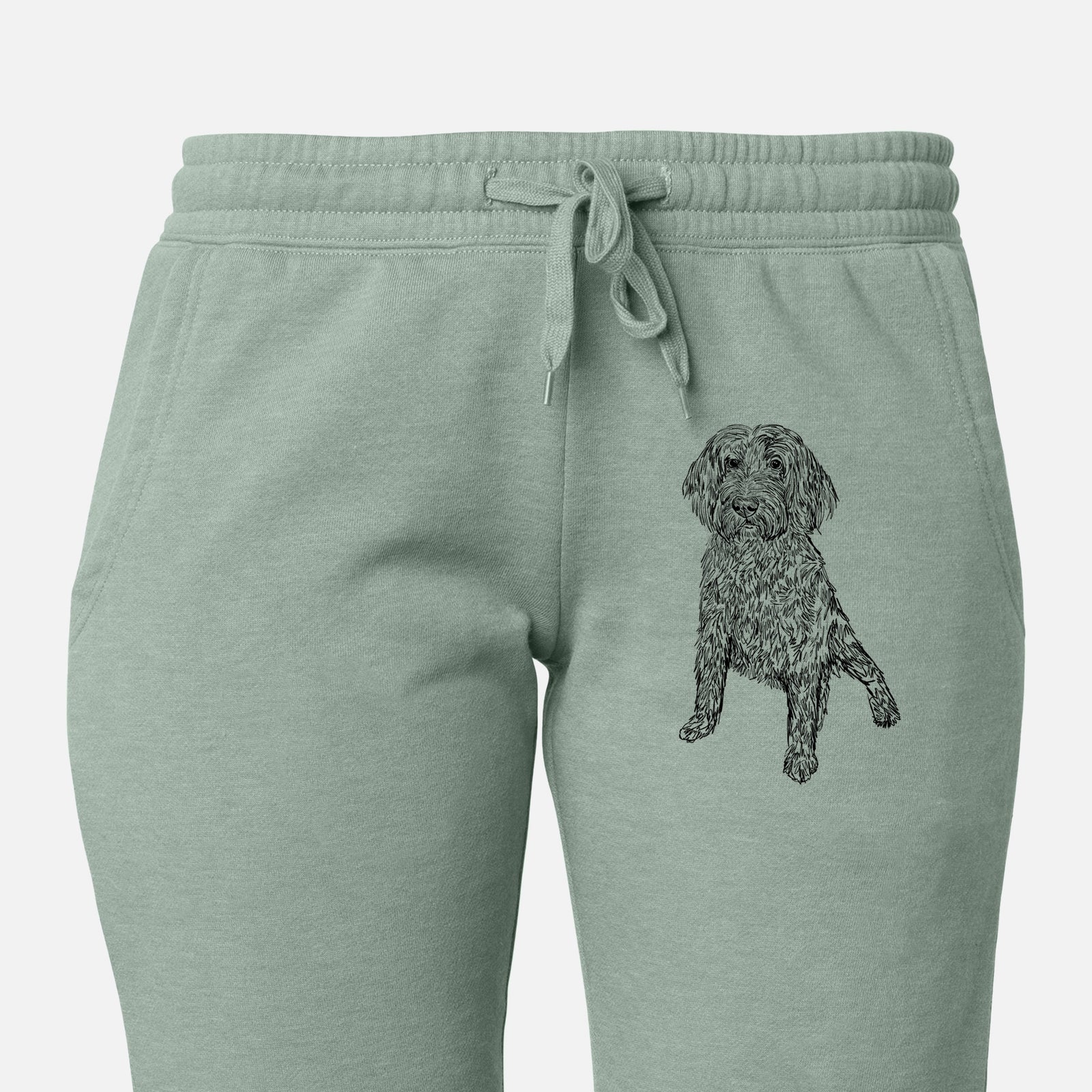 Doodled Lily the Goldendoodle - Women's Cali Wave Joggers