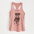 Doodled Lincoln the Rottweiler Puppy - Women's Racerback Tanktop