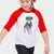 Doodled Lincoln the Rottweiler Puppy - Youth 3/4 Long Sleeve