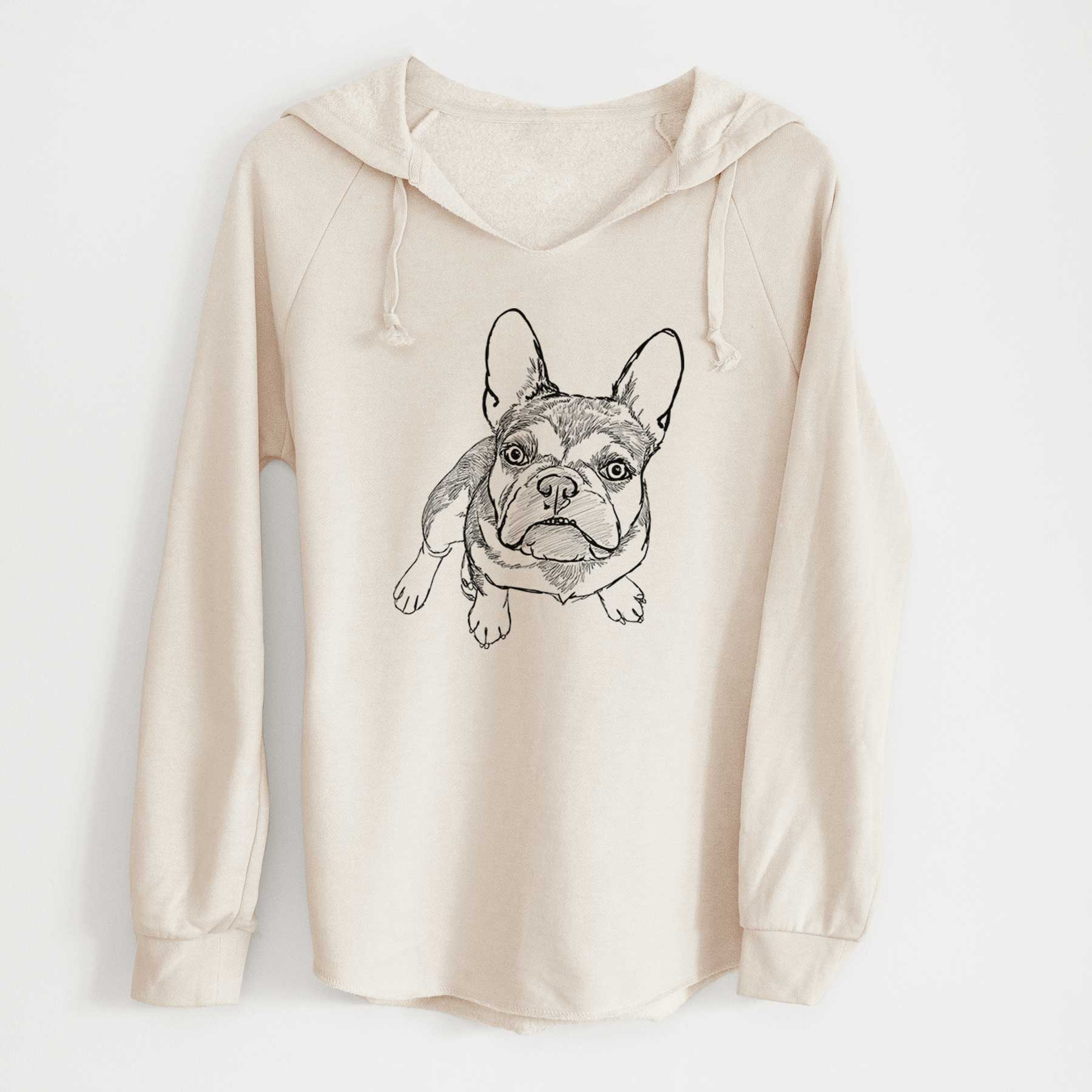 Doodled Lincoln the French Bulldog - Cali Wave Hooded Sweatshirt