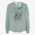 Doodled Lincoln the French Bulldog - Women's Cali Wave Zip-Up Sweatshirt