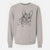 Doodled Lincoln the French Bulldog - Unisex Pigment Dyed Crew Sweatshirt