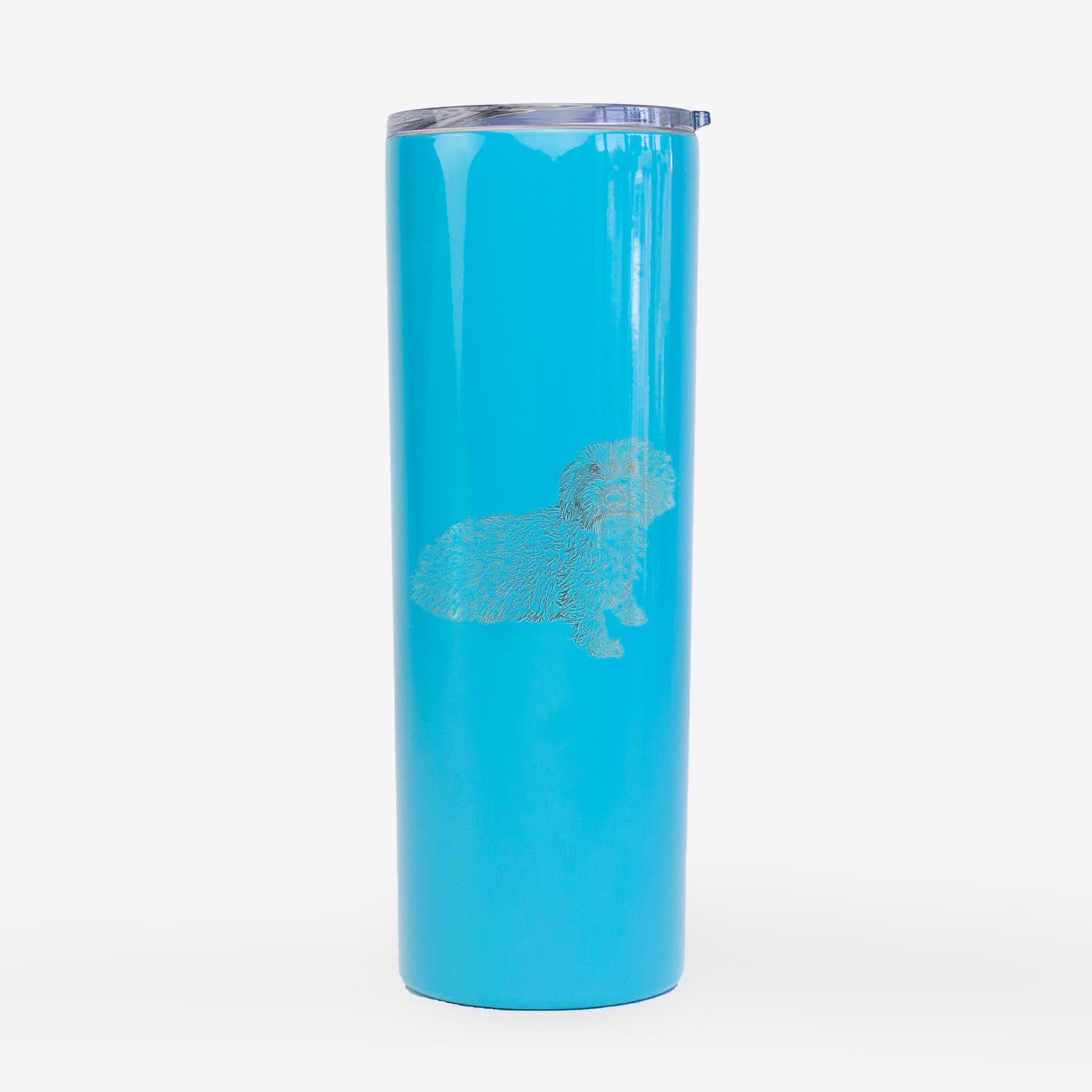 Doodled Logan the Mini Wirehaired Dachshund - 20oz Skinny Tumbler