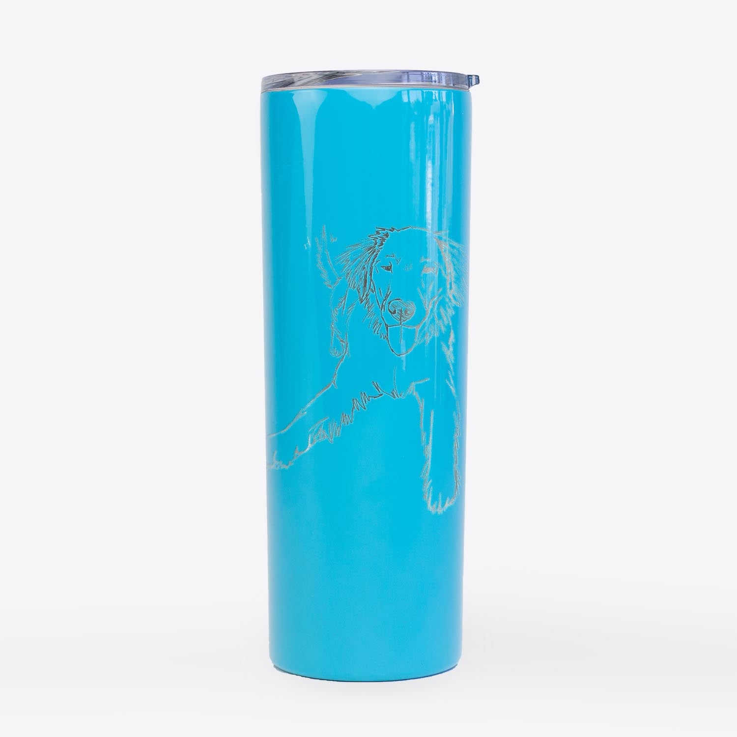 Doodled Loganator the Golden Retriever - 20oz Skinny Tumbler