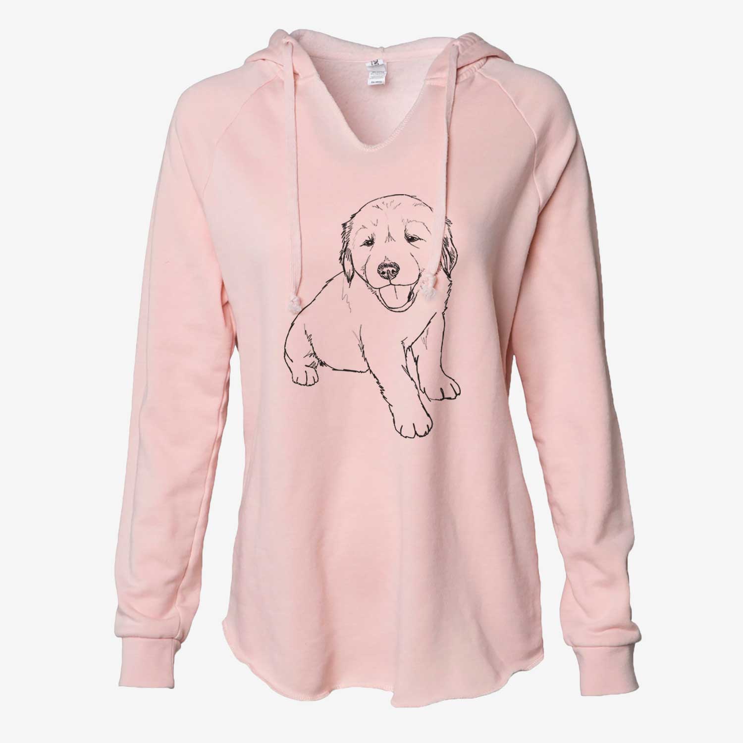 Doodled Loganator the Golden Retriever Puppy - Cali Wave Hooded Sweatshirt