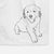 Doodled Loganator the Golden Retriever Puppy Decorative Hand Towel